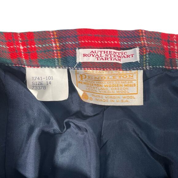 PENDLETON Womens 14 Wool Royal Stewart Tartan Plaid Pants - Picture 5 of 7